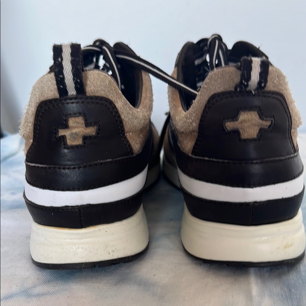 Bally Acandi Suede/Leather Trainers Brown Tan White Sneakers Size 6.5 EU 36.5 - Picture 8 of 11